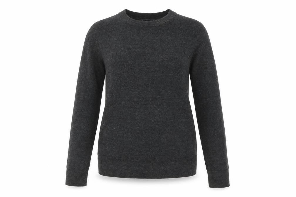 Marks and Spencer Womens Grey Crew Neck Acrylic Pullover Jumper Size 8
