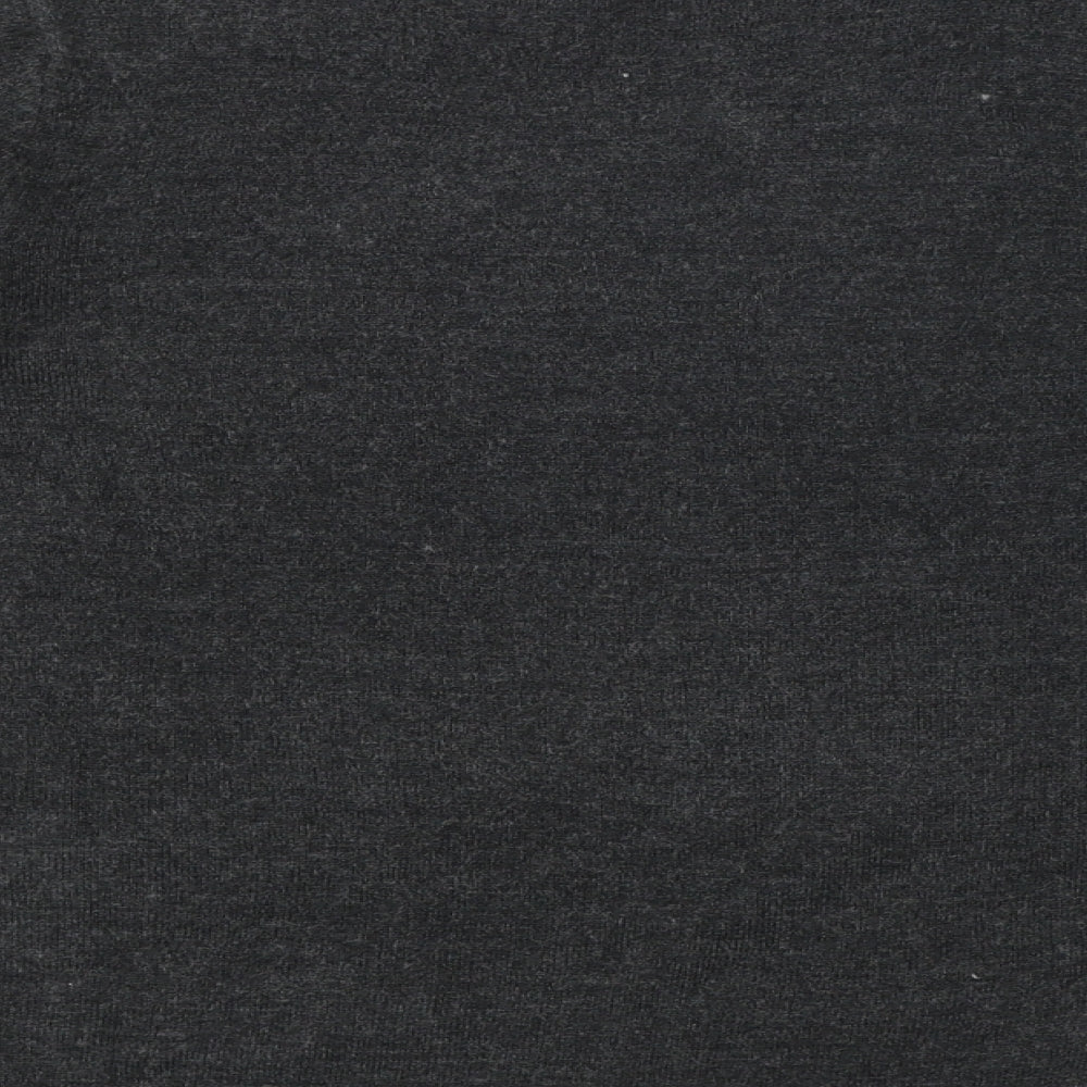 Marks and Spencer Womens Grey Crew Neck Acrylic Pullover Jumper Size 8