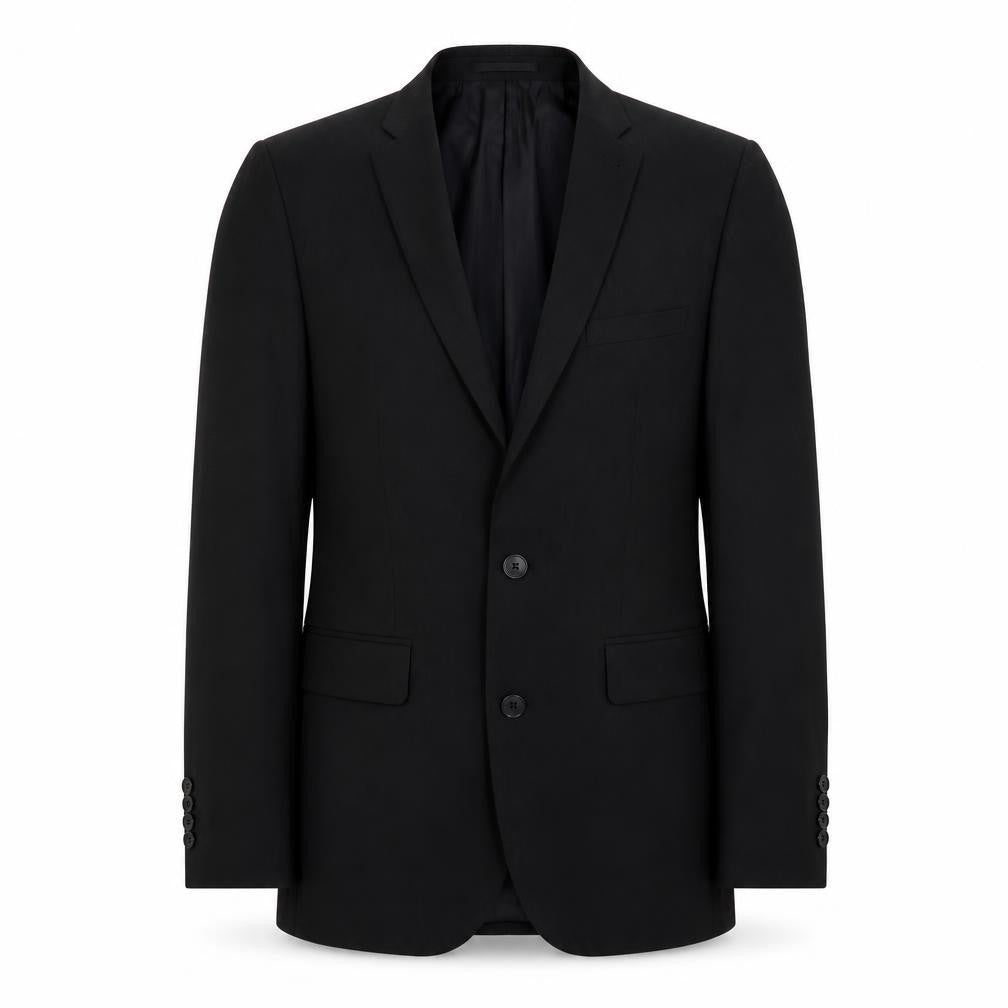 Mens 36 Chest Regular Fellini Black Two-Button