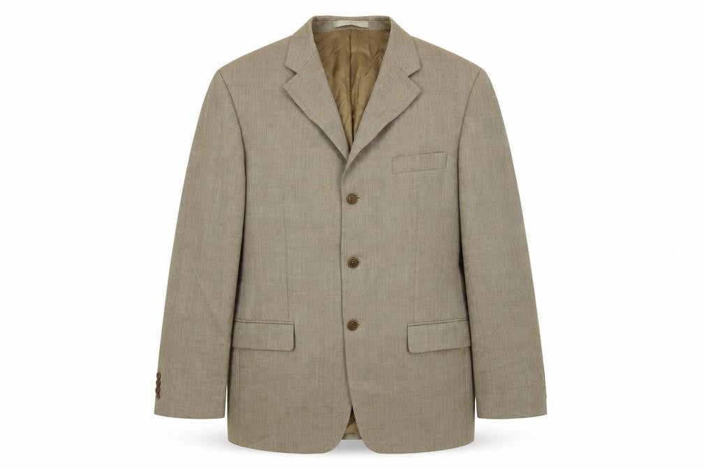 Marks and Spencer Mens Beige Wool Jacket Suit Jacket Size 42 Regular