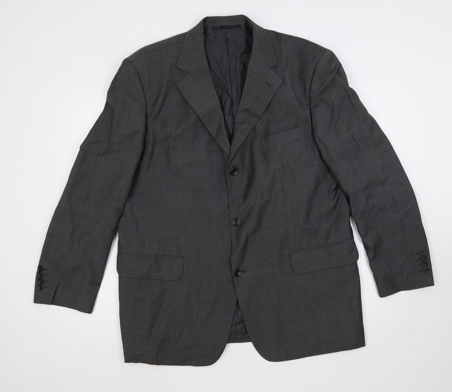 Cerruti Mens Grey Wool Jacket Suit Jacket Size 42 Regular