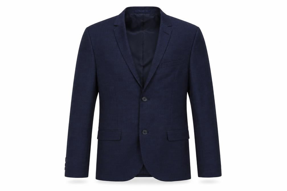H&M Mens Blue Polyester Jacket Suit Jacket Size 38 Regular