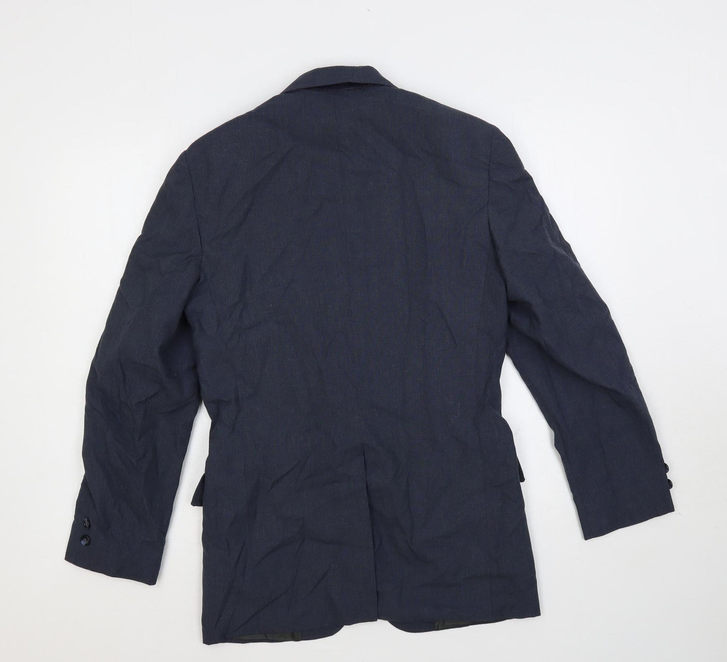 Prep Mens Blue Polyester Jacket Suit Jacket Size 38 Regular