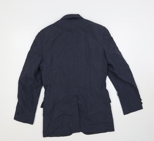 Prep Mens Blue Polyester Jacket Suit Jacket Size 38 Regular
