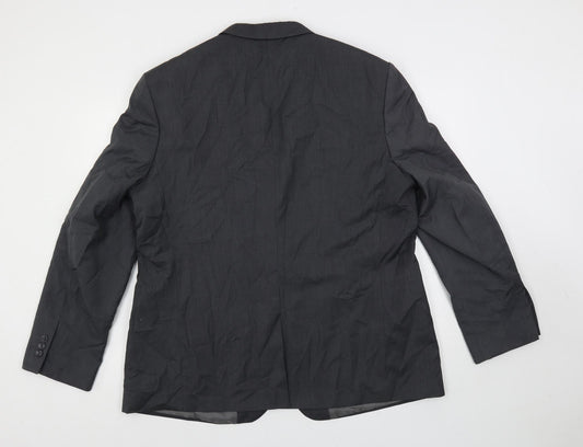 Goodsouls Mens Grey Polyester Jacket Suit Jacket Size 46 Regular