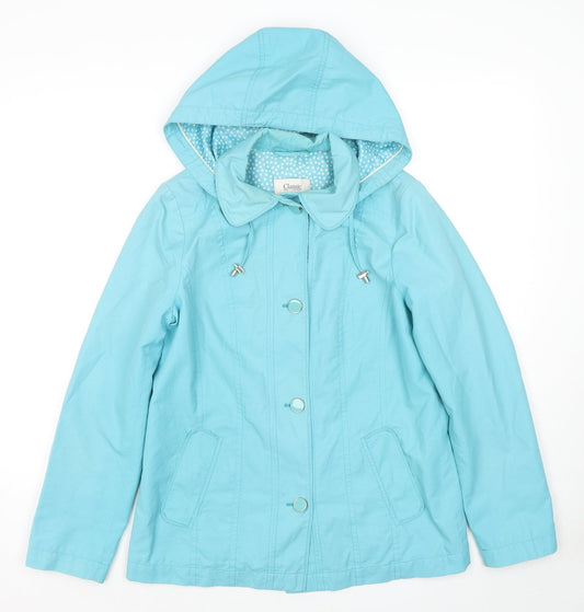 Per Una Womens Blue Jacket Size 8 Zip