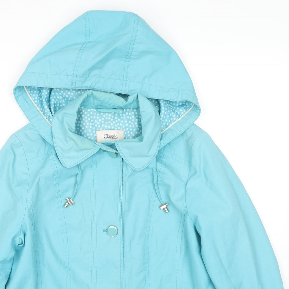 Per Una Womens Blue Jacket Size 8 Zip
