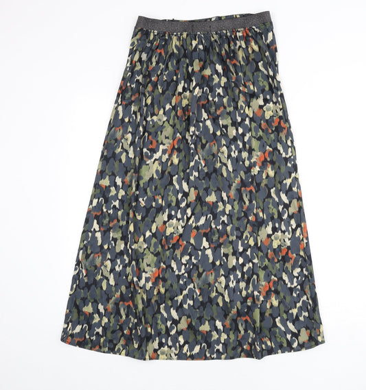 Trend Womens Multicoloured Geometric Polyester A-Line Skirt Size 28 in