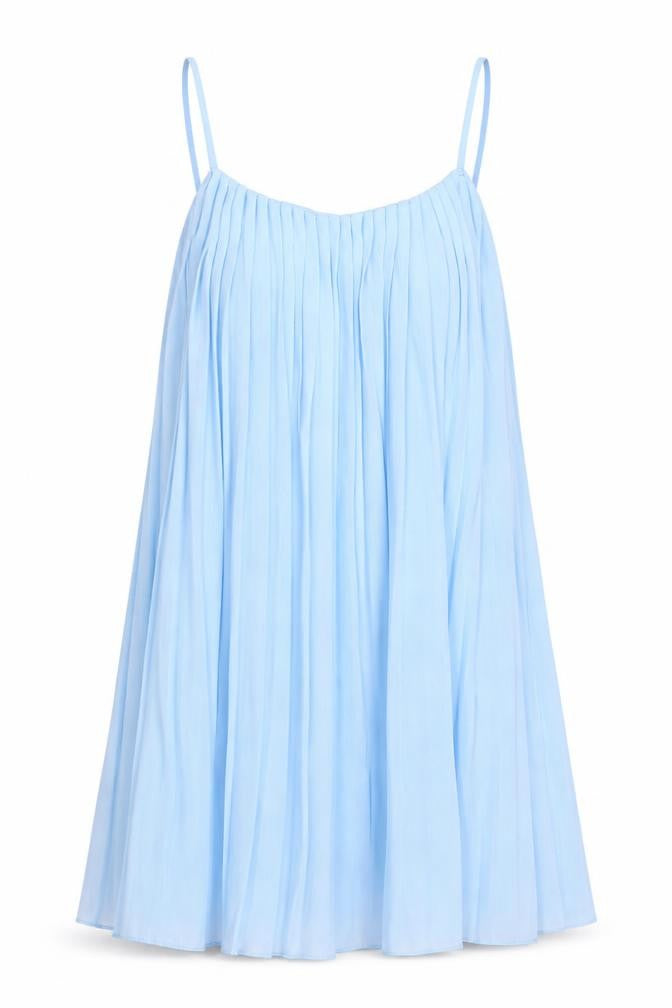 Missguided Womens Blue Polyester Camisole Tank Size 10 V-Neck - Pleated
