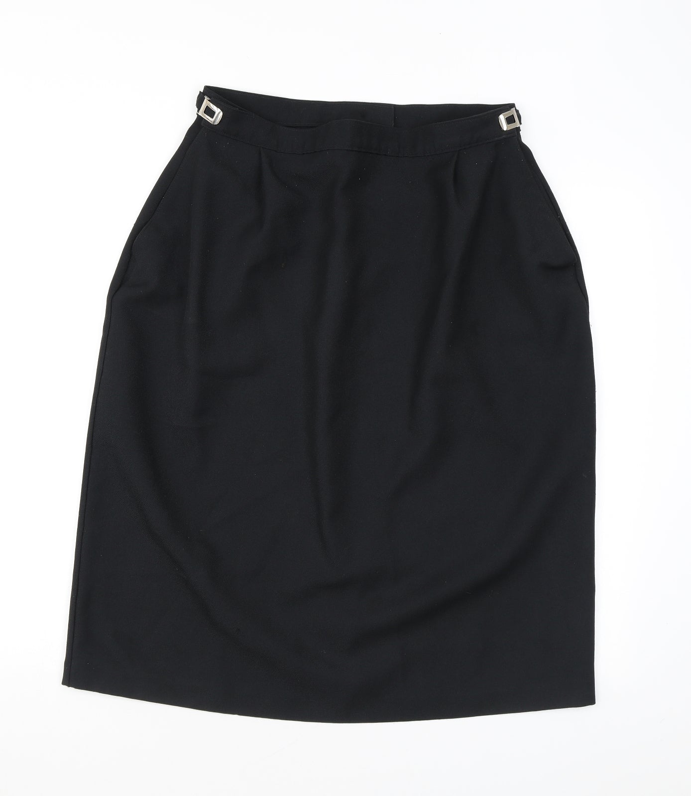 Classics Womens Black Polyester Straight & Pencil Skirt Size 20 Zip