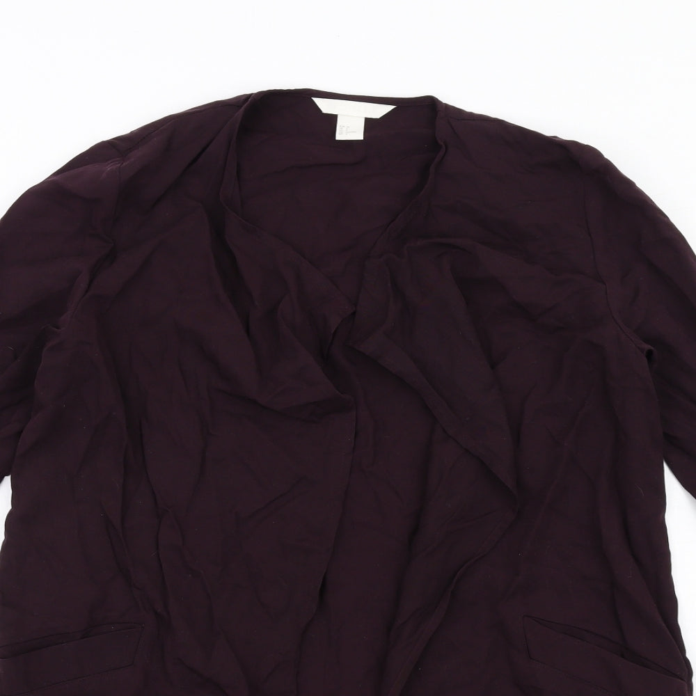 H&M Womens Purple Jacket Size 8