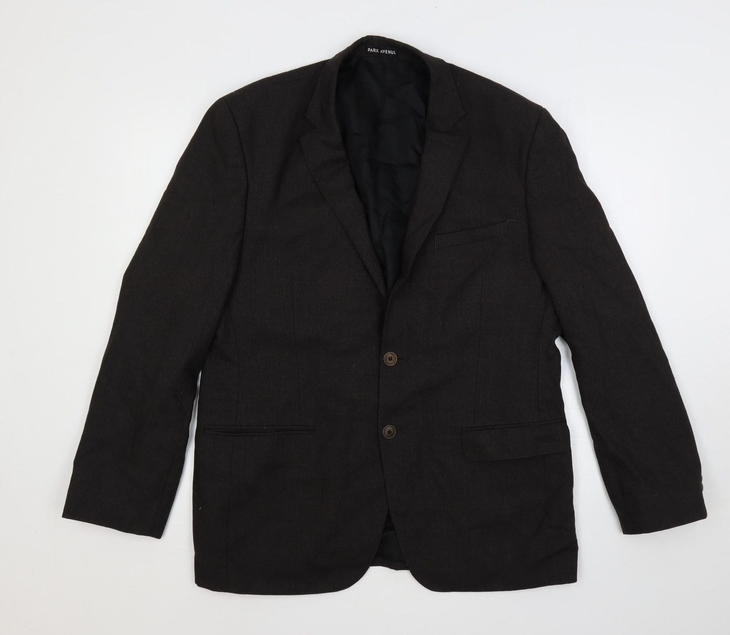 Park Avenue Mens Brown Polyester Jacket Suit Jacket Size 40 Regular
