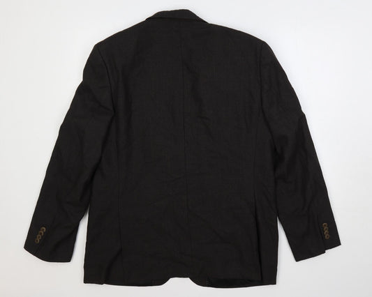 Park Avenue Mens Brown Polyester Jacket Suit Jacket Size 40 Regular