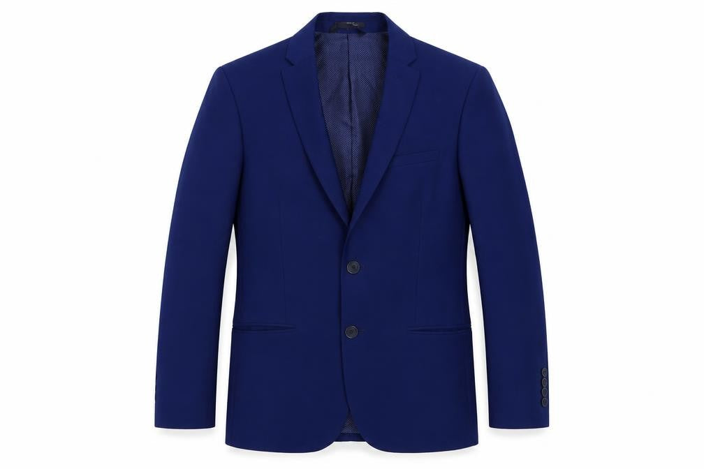 Marks and Spencer Mens Blue Wool Jacket Suit Jacket Size 34 Regular