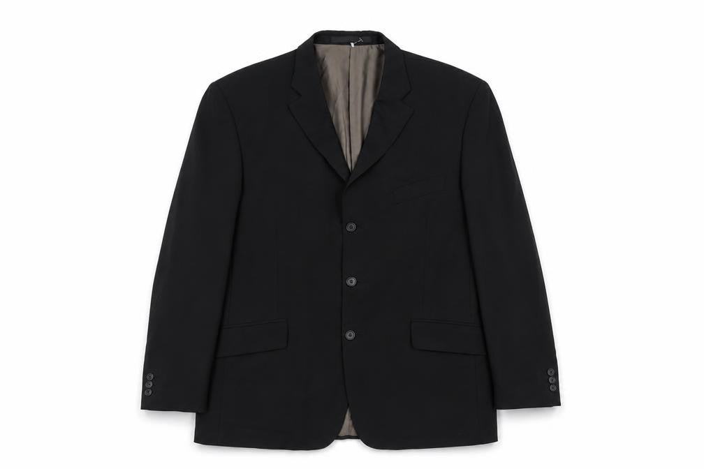 Marks and Spencer Mens Black Polyester Jacket Suit Jacket Size 44 Regular