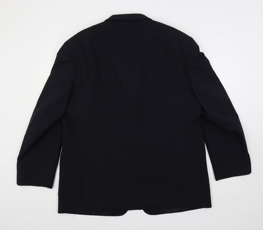 Marks and Spencer Mens Blue Polyester Jacket Suit Jacket Size 44 Regular