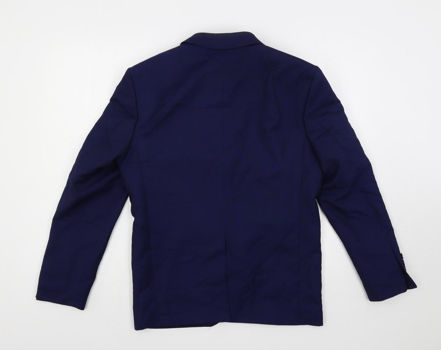 Lorenzo Mens Blue Polyester Jacket Suit Jacket Size 36 Regular