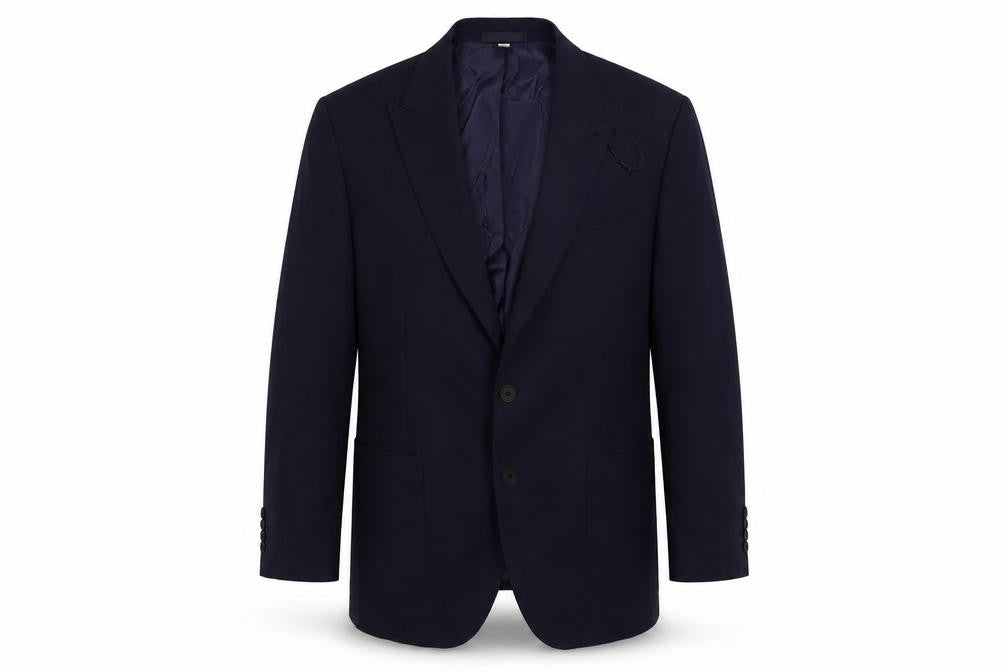 Marks and Spencer Mens Blue Viscose Jacket Suit Jacket Size 42 Regular