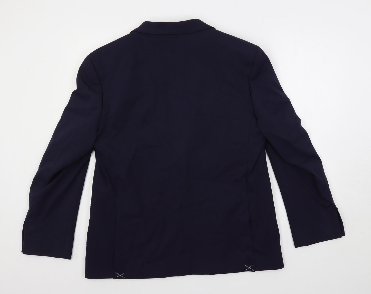 Marks and Spencer Mens Blue Viscose Jacket Suit Jacket Size 42 Regular