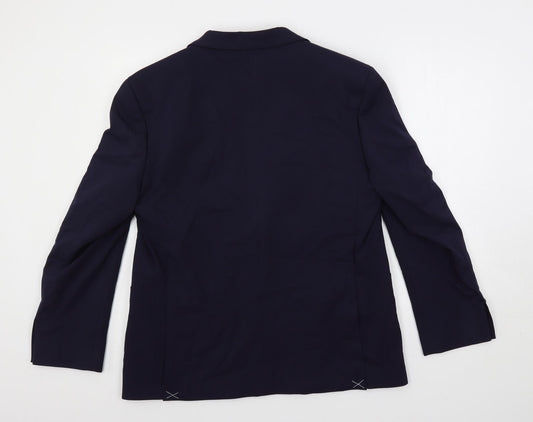 Marks and Spencer Mens Blue Viscose Jacket Suit Jacket Size 42 Regular