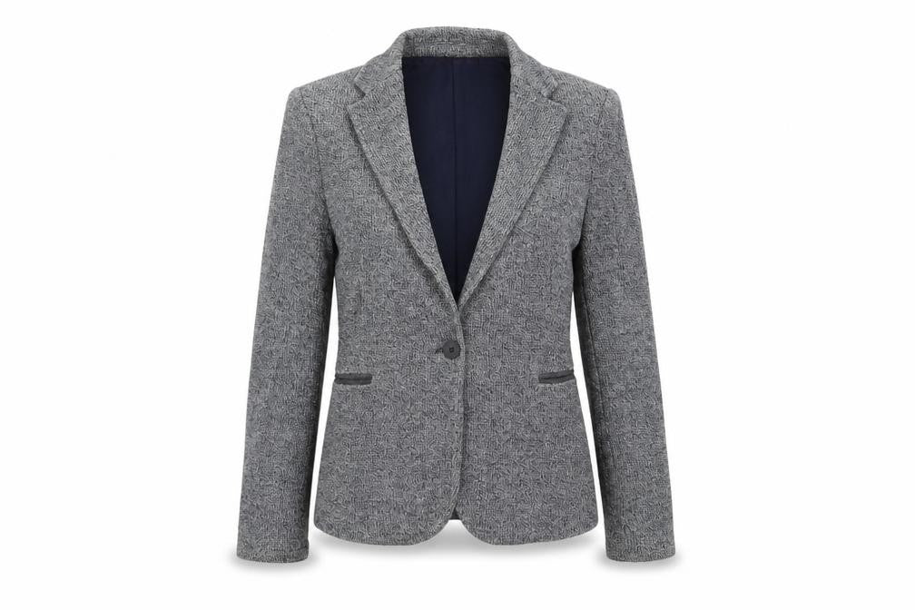 Zara Womens Grey Jacket Blazer Size XS Button - Elbow Patches