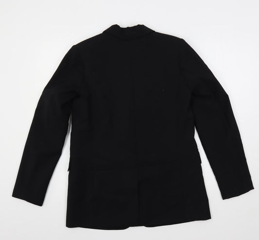 Pull&Bear Womens Black Jacket Blazer Size S Button