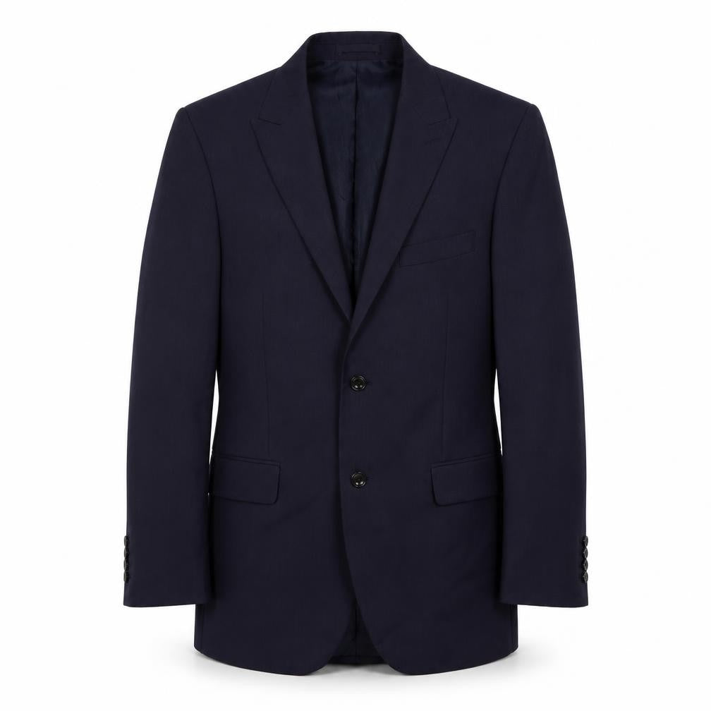 Marks and Spencer Mens Blue Striped Wool Jacket Suit Jacket Size 38 Regular
