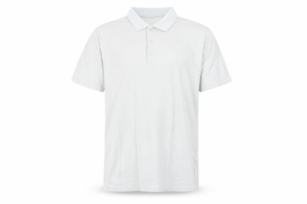 ASOS Mens Grey Cotton Polo Size L Collared Button