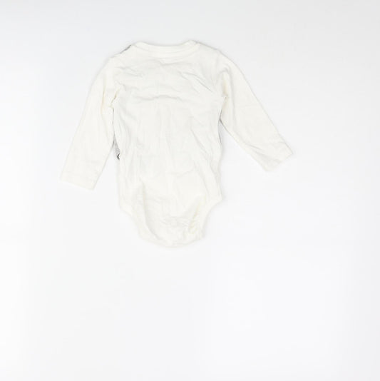 H&M Boys Multicoloured Cotton Babygrow One-Piece Size 3-6 Months Snap - Waistcoat Bow