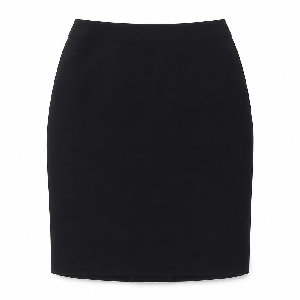 Ann Taylor Womens Black Acetate Straight & Pencil Skirt Size 4 Zip - Size 0 (US), Slit