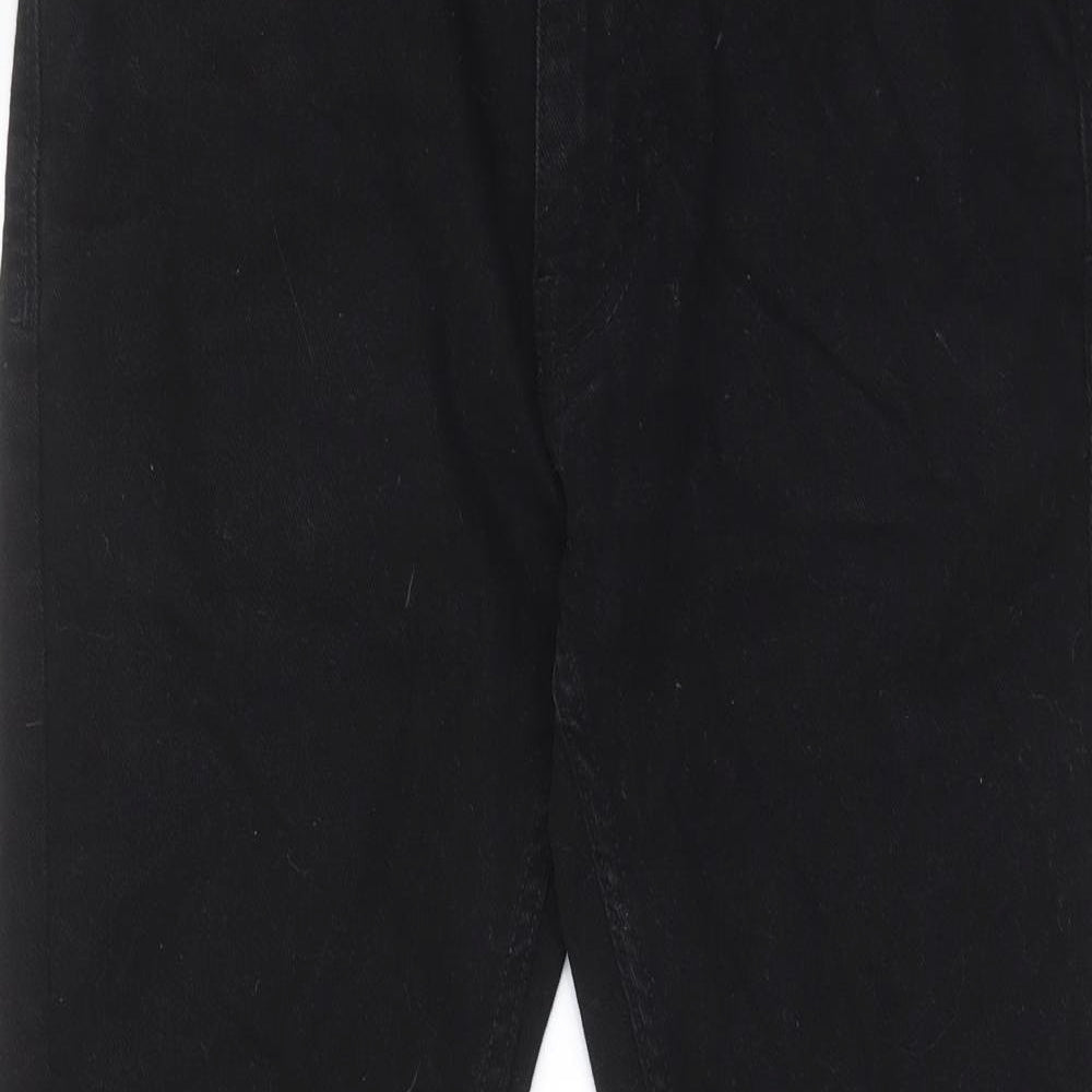 Burton Mens Black Cotton Skinny Jeans Size 30 in L25 in Regular Zip - Short leg, Pockets