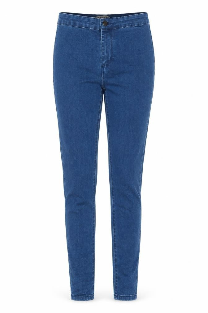 Denim & Co. Womens Blue Cotton Skinny Jeans Size 8 L29 in Regular Zip