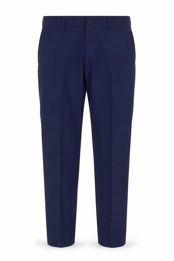 Zara Mens Blue Polyester Dress Pants Trousers Size 44 in L33 in Regular Zip