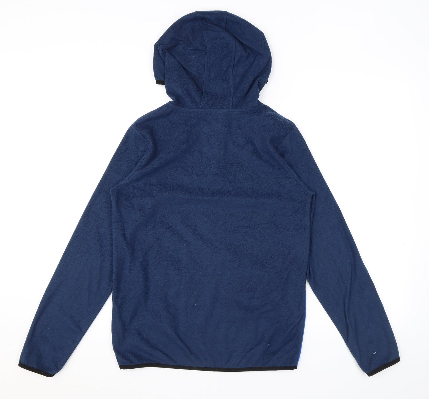 Glacier Point Boys Blue Colourblock Polyester Pullover Hoodie Size 12 Years Zip