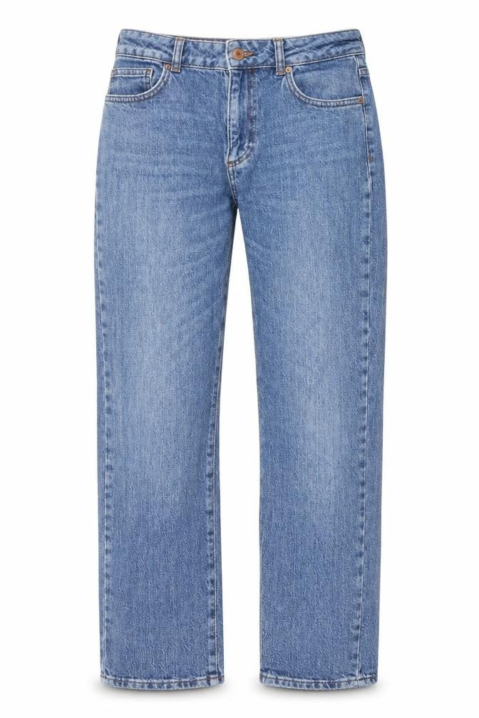 VERO MODA Womens Blue Cotton Straight Jeans Size 28 in L32 in Regular Zip