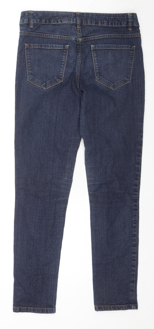 Yes Yes Womens Blue Cotton Skinny Jeans Size 10 L27 in Regular Zip