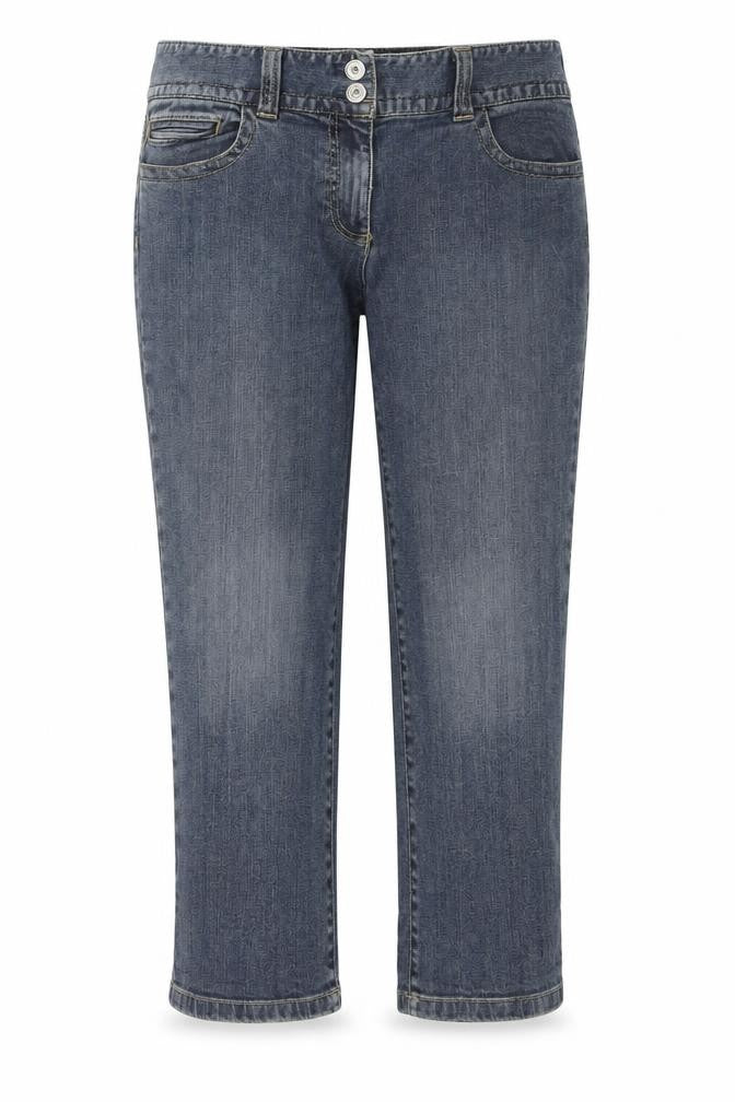 Ann Taylor Womens Blue Cotton Straight Jeans Size 6 L22 in Slim Zip