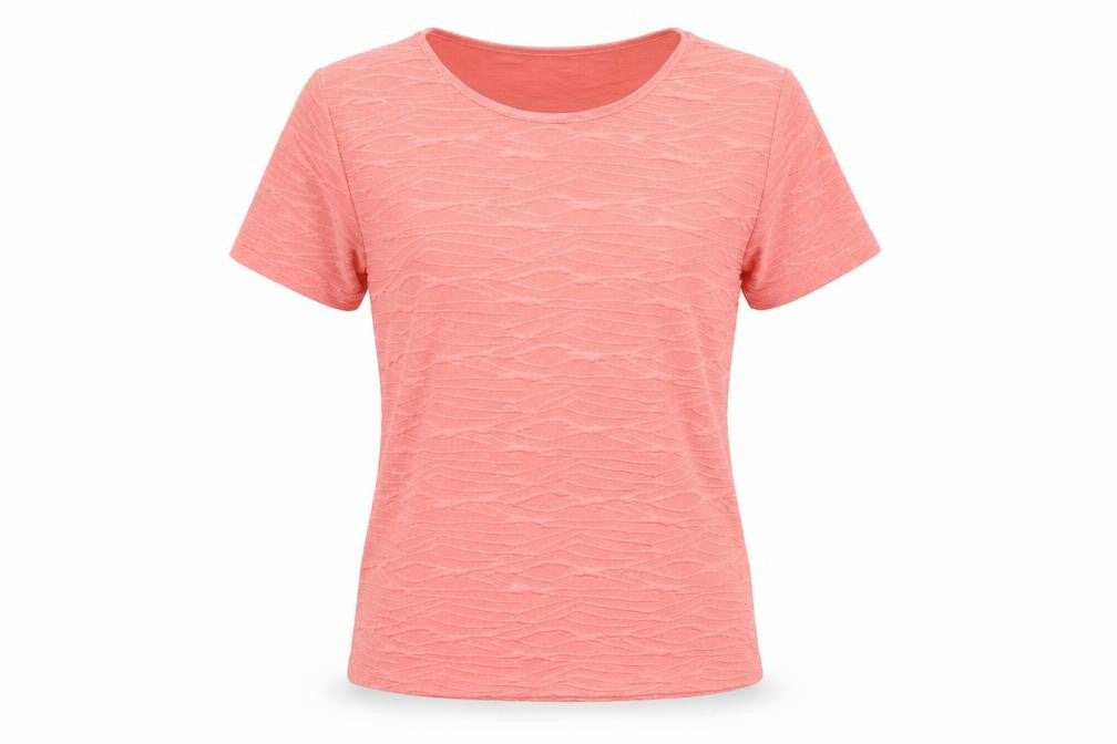 Womens UK Size S EWM Pink Polyester T-Shirt