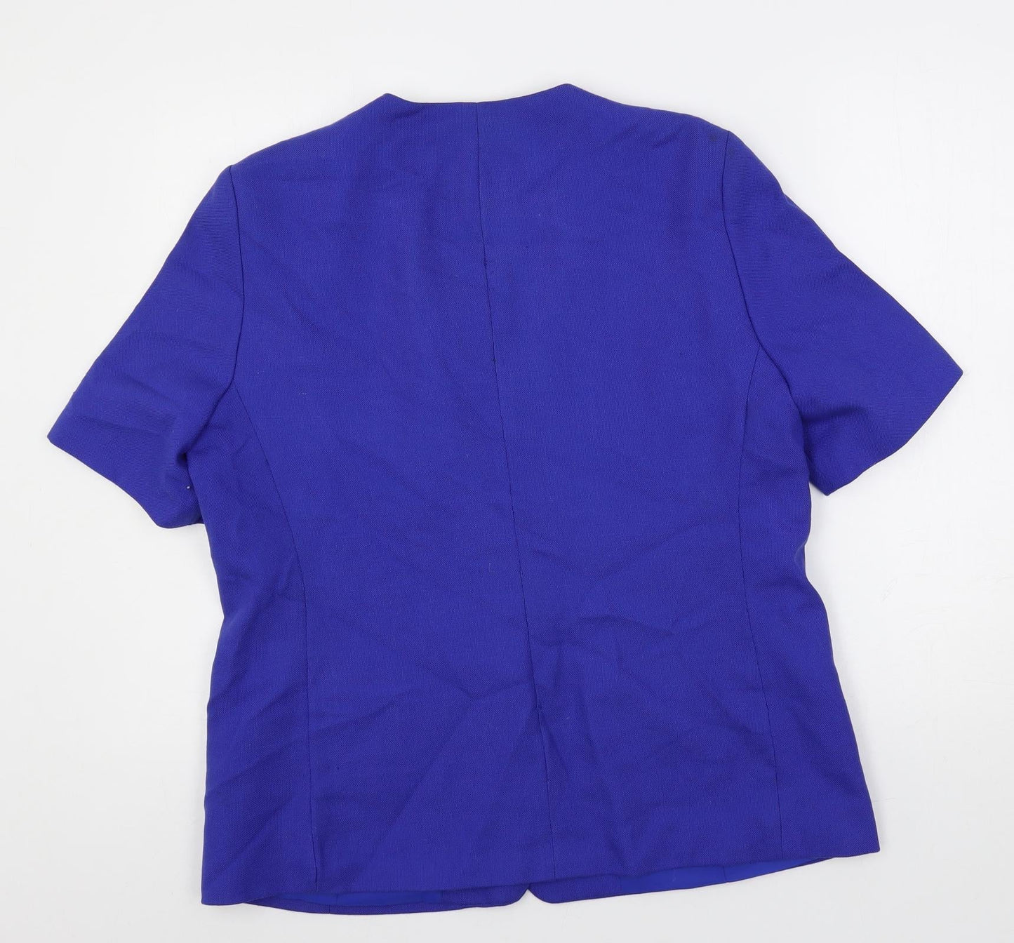 Debenhams Womens Blue Jacket Blazer Size 16 Button