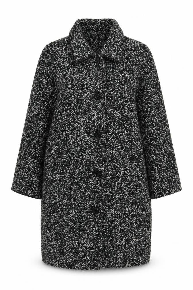 EWM Womens Grey Overcoat Coat Size 20 Button