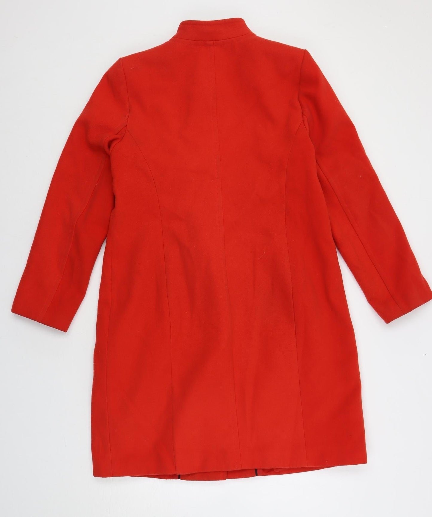 Marks and Spencer Womens Red Pea Coat Coat Size 12 Button