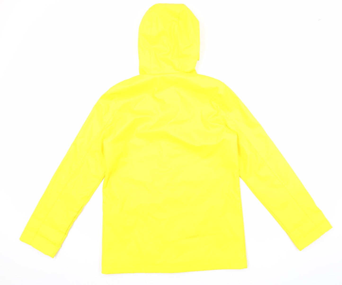 Topshop Womens Yellow Jacket Size 8 Zip - Water Resistant