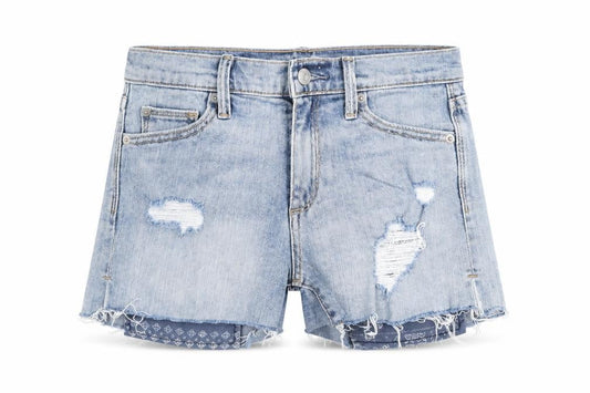 Gap Womens Blue Cotton Cut-Off Shorts Size 28 in L3 in Regular Zip - Distressed