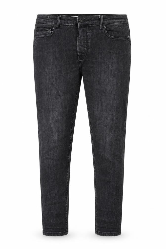 Denim & Co. Mens Grey Cotton Skinny Jeans Size 36 in L30 in Extra-Slim Zip
