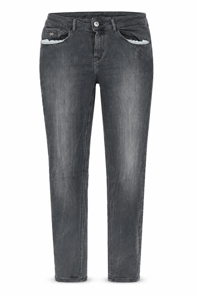 Scotch & Soda Womens Grey Cotton Straight Jeans Size 28 in L30 in Regular Zip