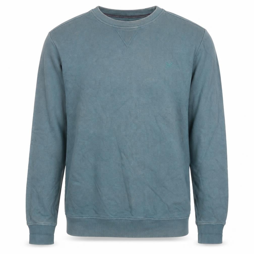 Crew Clothing Blue Cotton Pullover Sweatshirt Size S