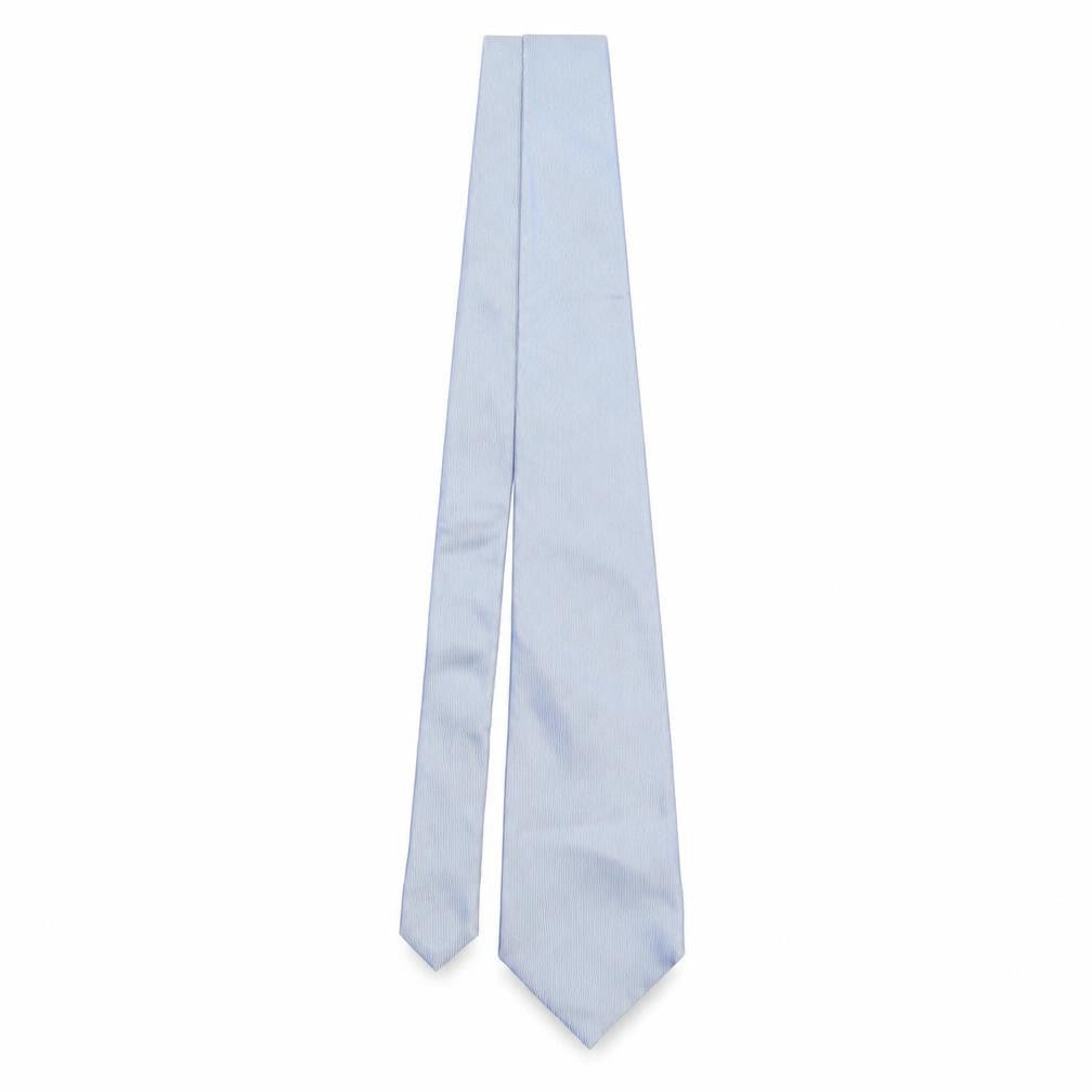 Michaelis Mens Blue Striped Silk Pointed Tie One Size