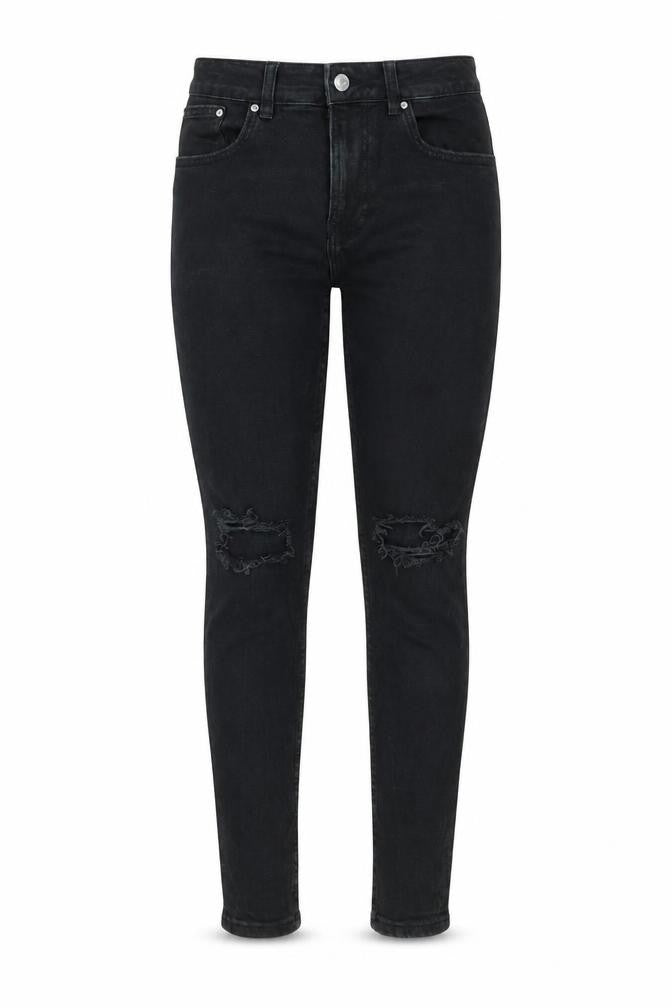 Bershka Womens Black Cotton Skinny Jeans Size 10 L27 in Regular Zip