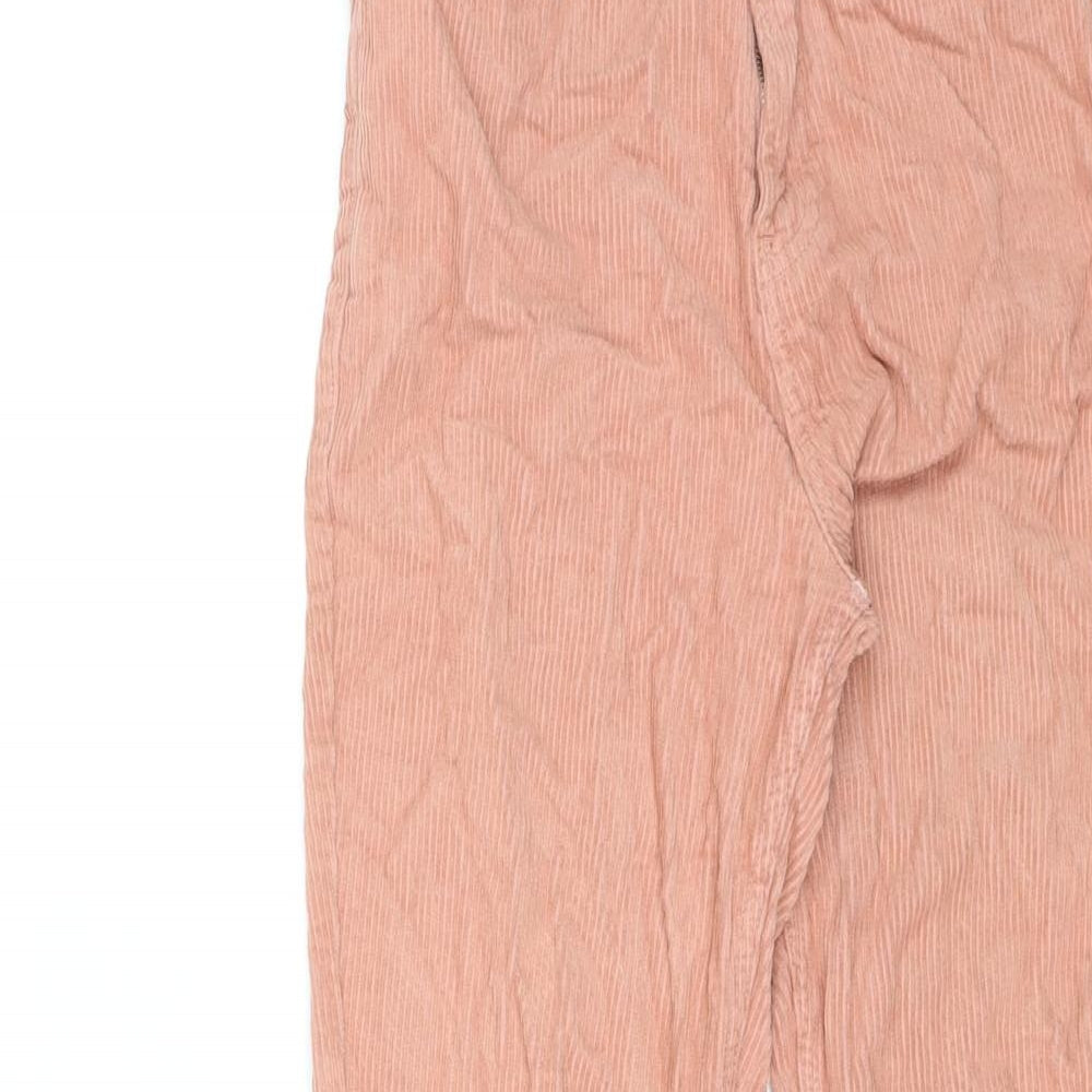 Stradivarius Womens Pink Cotton Straight Jeans Size 10 L26 in Regular Zip