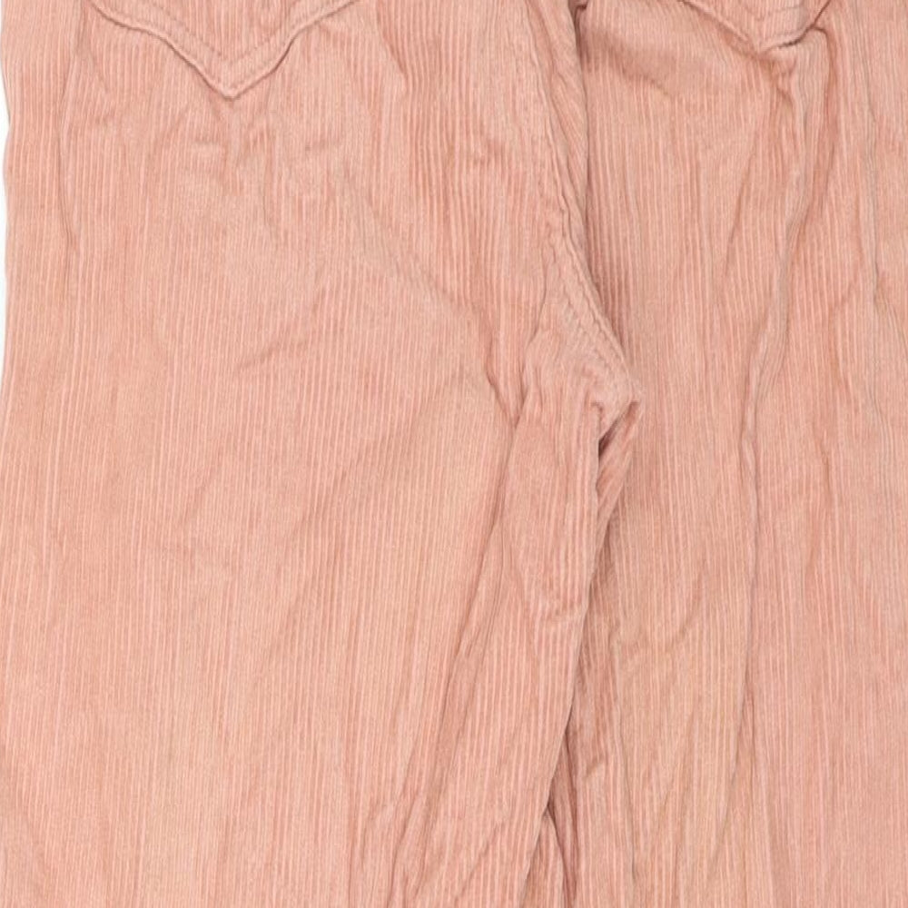 Stradivarius Womens Pink Cotton Straight Jeans Size 10 L26 in Regular Zip